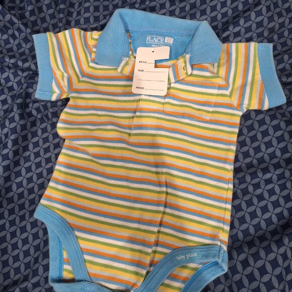 children's place onesie stripped  6-9 months - Picture 5 of 6